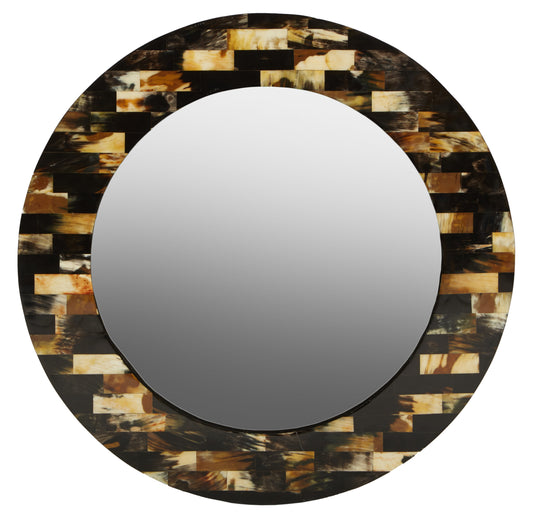 Obra Mother Of Pearl Brown Wall Mirror