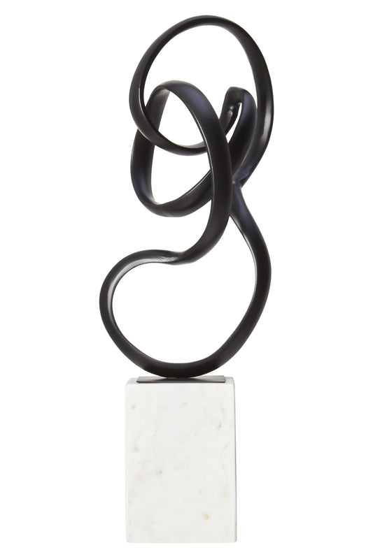 Mirano Black Nickel Finish Knot Sculpture