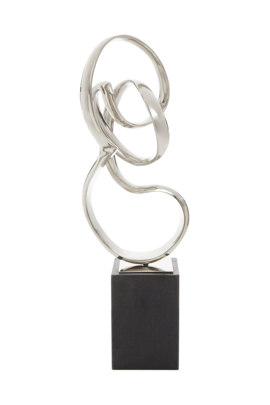 Mirano Silver Nickel Finish Knot Sculpture