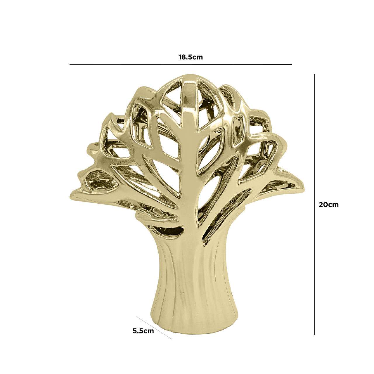 Medium Tree Sculpture Gold