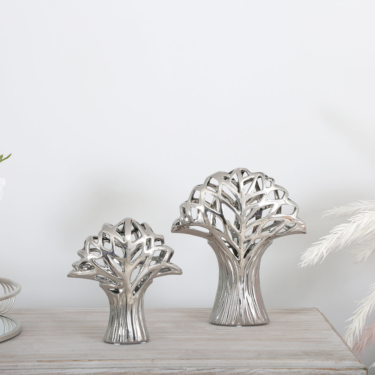 Medium Silver Tree Sculpture