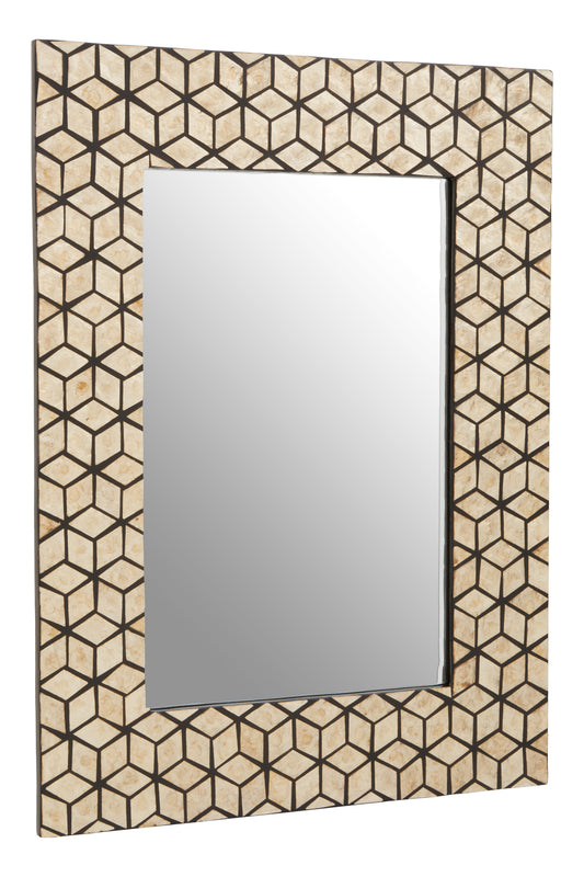 Palu Black And Gold cm Cube Wall Mirror