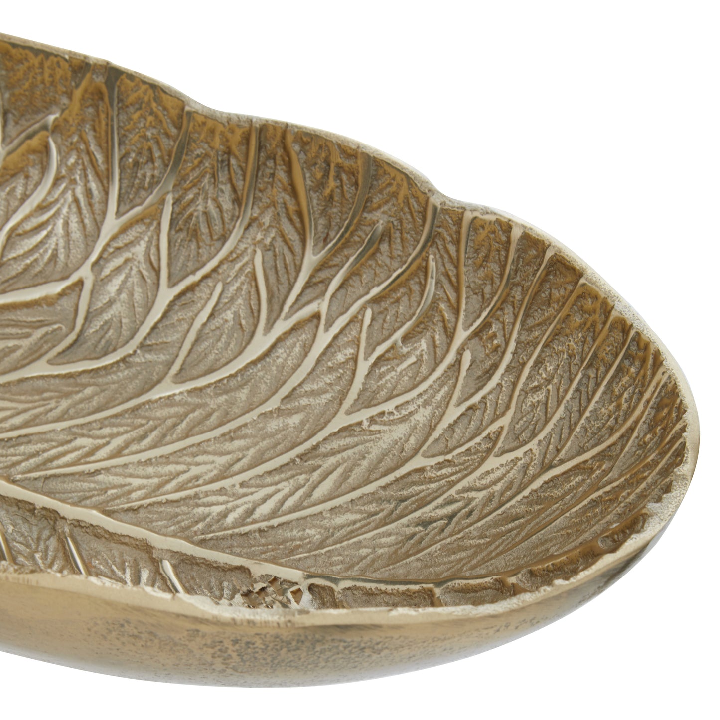 Salma Gold Finish Lotus Leaf Bowl