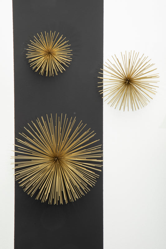 Mirano Set Of 3 Gold Finish Wall Decor