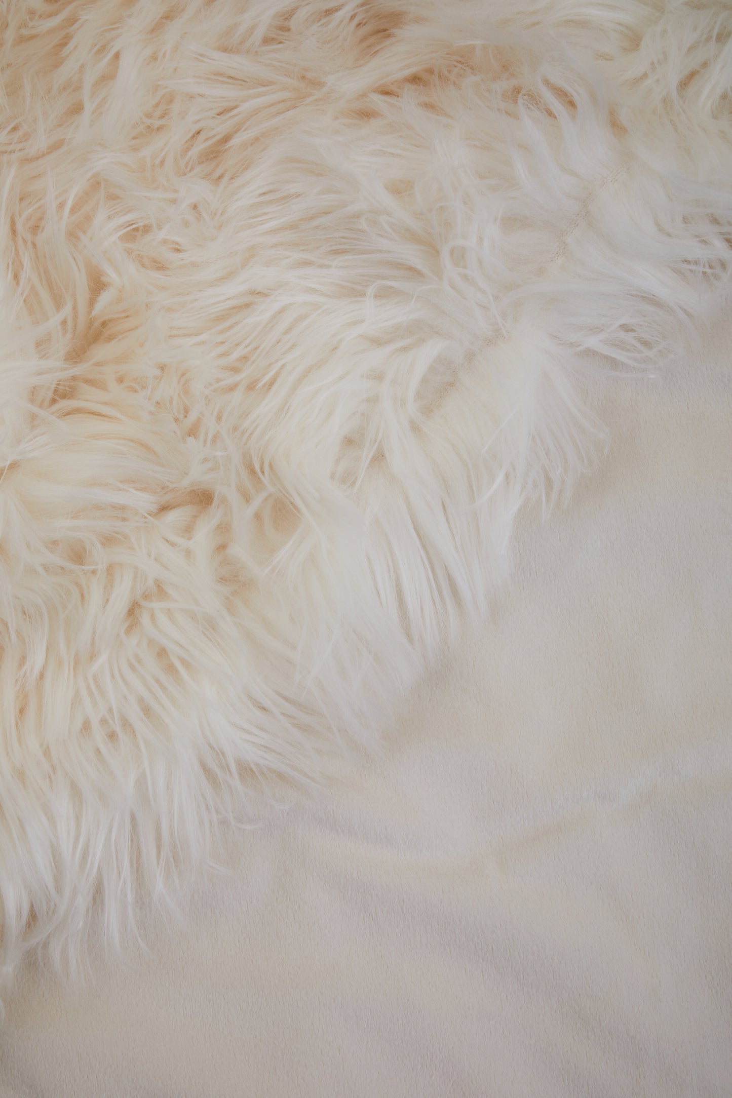 Bosie Lamina Cream Fur Throw