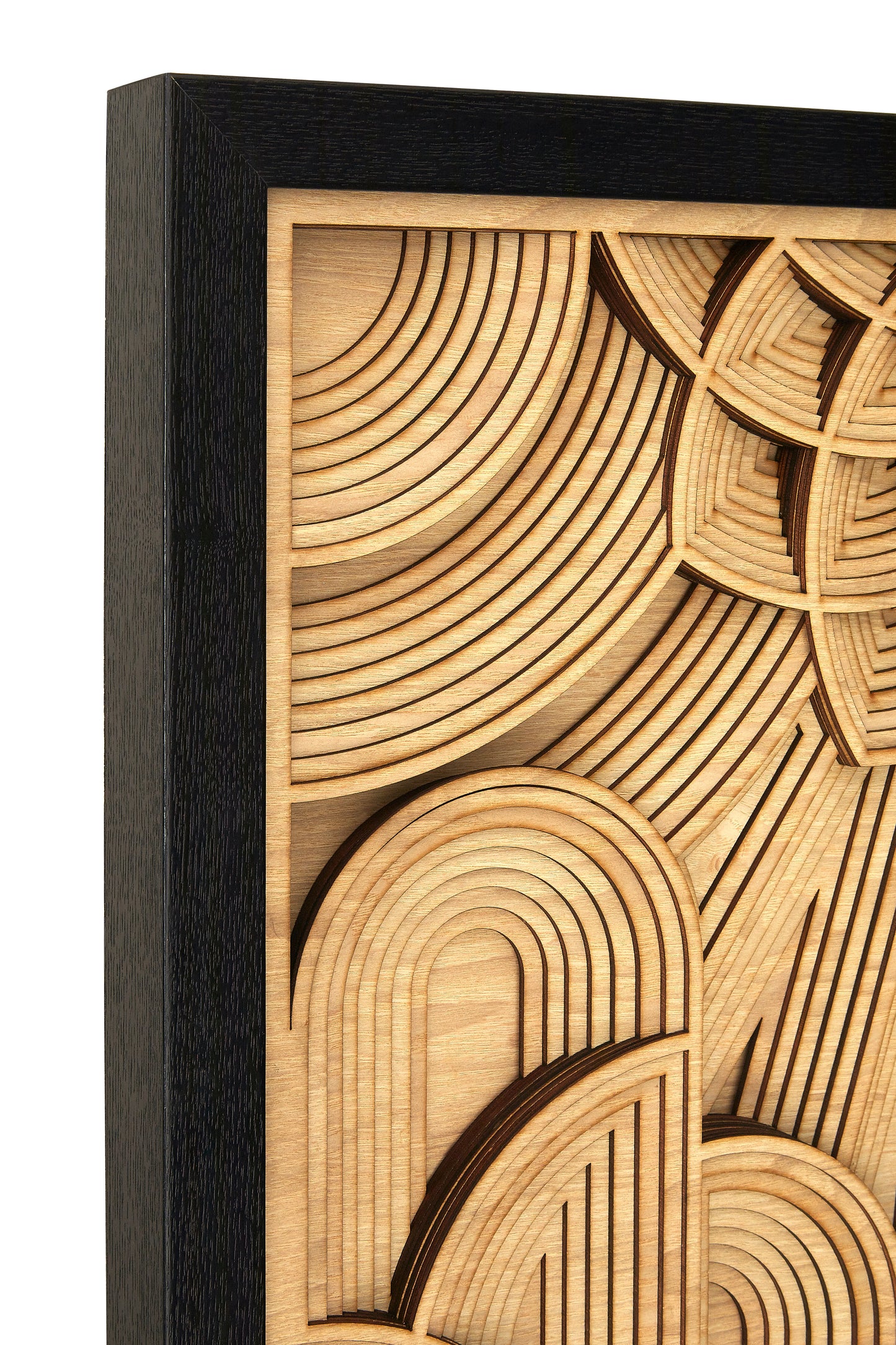 Modello Wood Carving Gold Finish Wall Art