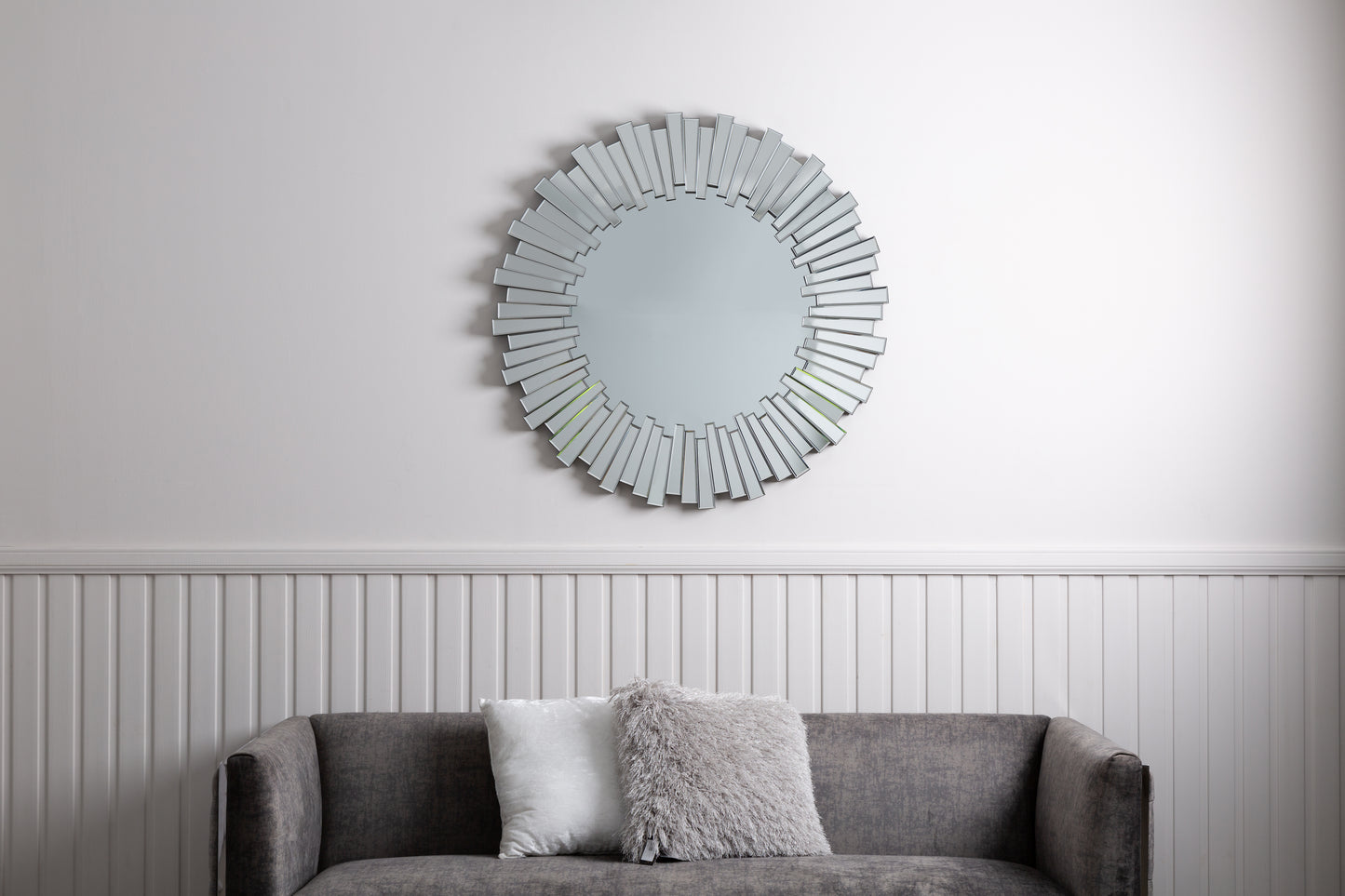 100cm Mosaic Frame Round Mirror