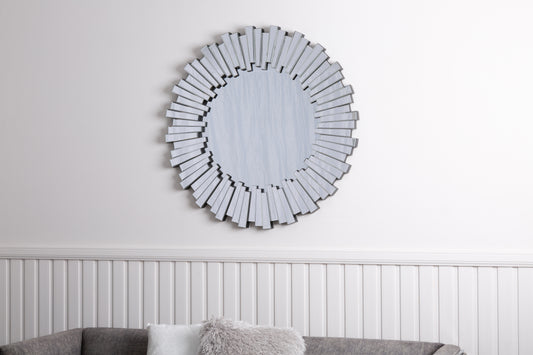 100cm Mosaic Frame Round Mirror