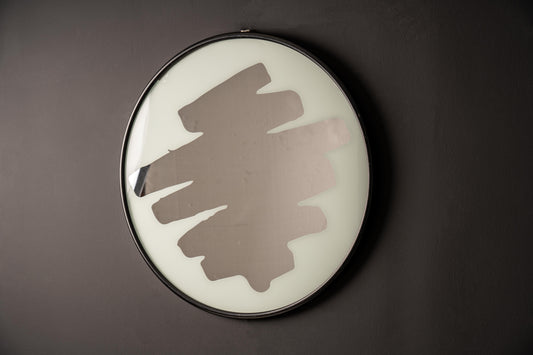 70.5cm White Round Wall Mirror