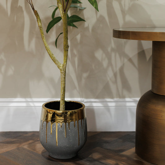 Gold & Grey Planter