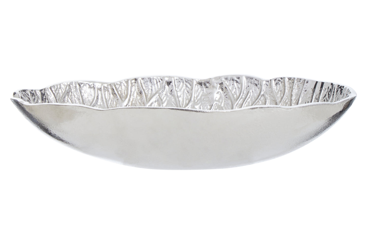 Salma Silver Finish Lotus Leaf Bowl