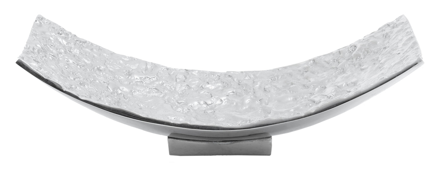 Akola Silver Textured Decorative Dish